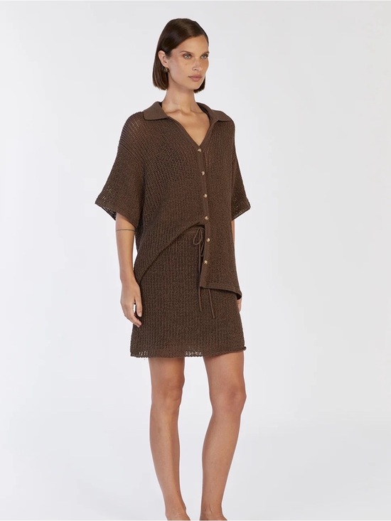 DISSH Dresses & Skirts - Dissh Margot Set - Shirt (NWT) and Skirt - Brown